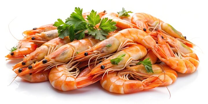 Cooked prawns crevettes