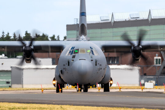Lockheed Martin C-130J-30 Hercules transport plane 