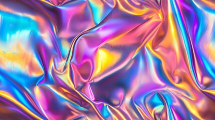 Fototapeta premium Colorful Holographic Foil Pattern Texture