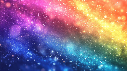 Fototapeta premium Colorful cosmic background featuring vibrant hues and sparkling stars in a celestial pattern