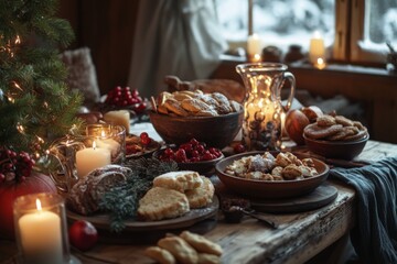 Cozy Winter Setting in Lithuania