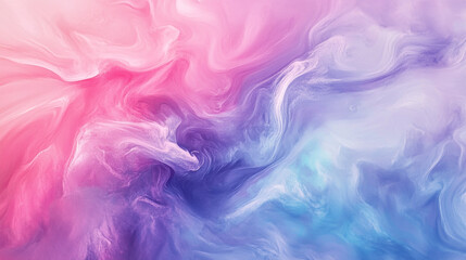 Fototapeta premium Colorful abstract swirl of vibrant pink, purple, and blue hues in a dreamy background