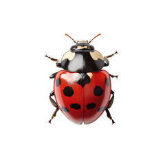 Fototapeta premium Ladybug on transparent background