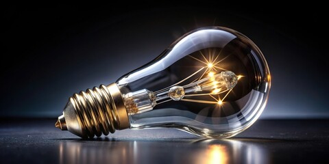 Crystal show piece light bulb in the dark Asymmetrical