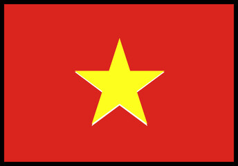 Vietnam Flag rectangle Icon