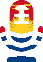 Kiribati Flag on Price Tag