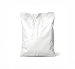 Fototapeta premium White plastic chips bag isolated background.