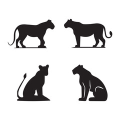 A vector art illustration silhouettes design 