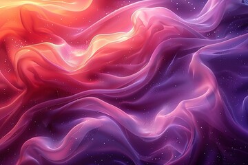 Obraz premium A colorful, flowing fabric with a purple and orange hue