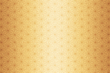 麻の葉模様焼き込み金屏風の様な背景(シャンパンゴールド)縦模様のグラデーション