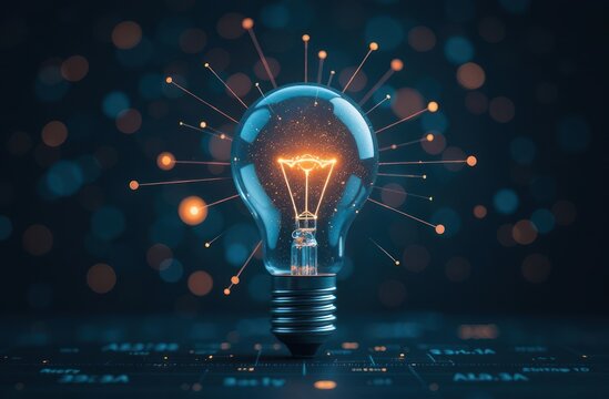 modern education Idea concept, network and mathematical formulas in background, innovation and technological ideas, science and education