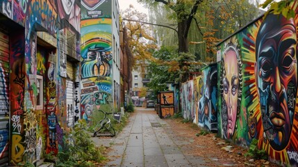 Fototapeta premium Graffiti Alleyway