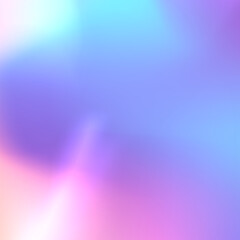 Holographic square sticker with a neon metallic effect.