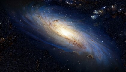 Fototapeta premium Imagen en 3D de la galaxia vista desde la estación espacial internacional; nebulosa