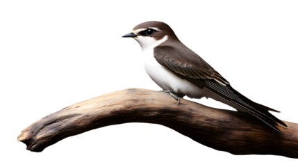 Sand Martin Bird on Transparent Background PNG, Photo Realistic, Wallpaper, Cover and Screen for Smartphone, PC, Laptop, Transparent PNG