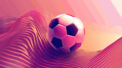 Fototapeta premium soccer ball in the shape of a ball
