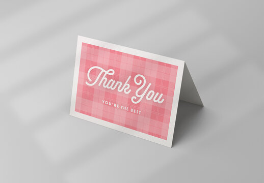 Greeting Folded Card Mockup