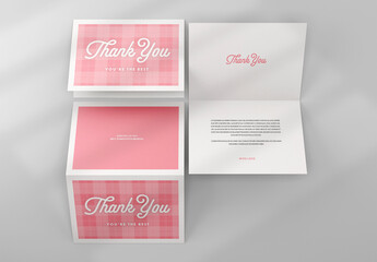 Greeting Folded Card Mockup