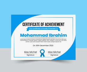 Creative And Modern Certificate Design Template