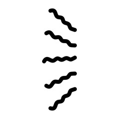 Doodle Cartoon vibration lines