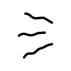 Doodle Cartoon vibration lines