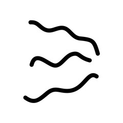 Doodle Cartoon vibration lines