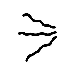 Doodle Cartoon vibration lines