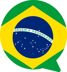 Brazil Falg on Chat Icon