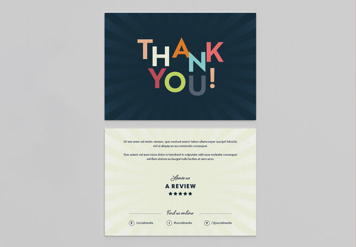 Thank You Card Layout