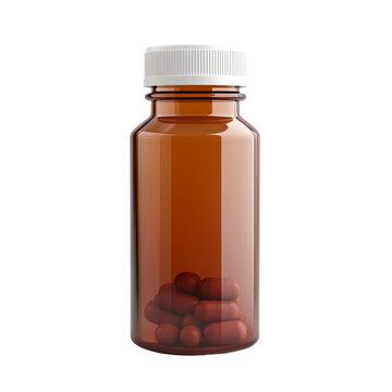 recommend clip art: Medicine Capsule Bottle on transparent background
