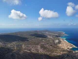 View from the top of the hill. Cyprus, Akamas