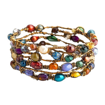 recommend clip art: Memory Wire Bracelet Jewelry on transparent background