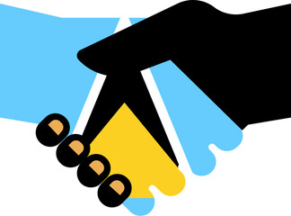 Saint Lucia flag on Shake Hand icon