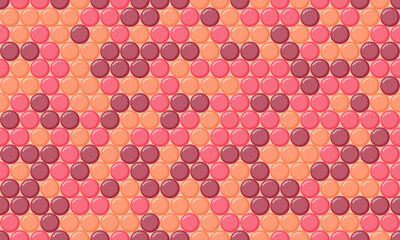 Abstract geometric polka dot pattern with repeating round spots. Great for textile prints, trendy wallpaper, and creative poster backgrounds.