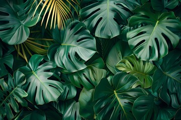 A close up of a bunch of green leaves