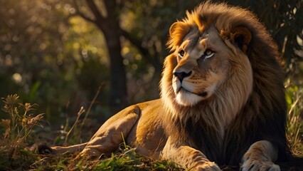 male lion in the wild © Mian