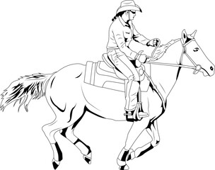 Pole Bending Vector File,Cowgirl Vector File,Rodeo Vector File-