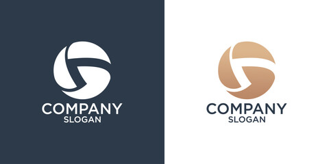 collection of initials letter g abstract monogram logo design vector