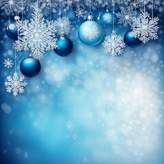 christmas background with snowflakes