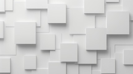 Abstract White Squares Background