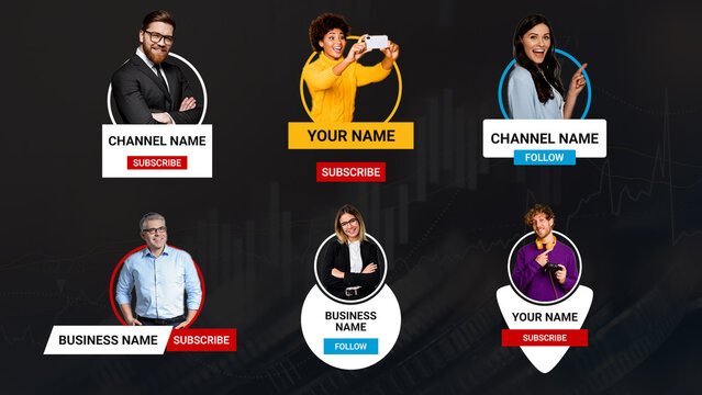 Channel Promo Lower Third With Subscribe Button