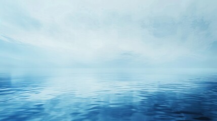 Fototapeta premium Serene Blue Horizon