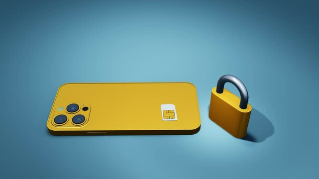 Sim Locked Gold Mobile Phone