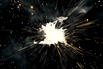 Obraz premium Speed zoom fireworks appliance outdoors.