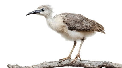 Obraz premium Black Legged Seriema Bird on Transparent Background PNG, Photo Realistic, Wallpaper, Cover and Screen for Smartphone, PC, Laptop, Transparent PNG