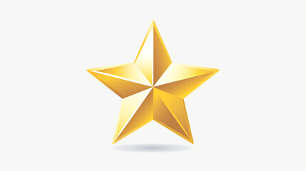Obraz premium star vector icon symbol isolated on white background 32k, full ultra hd, high resolution