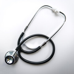 stethoscope, isolated on a clean white background