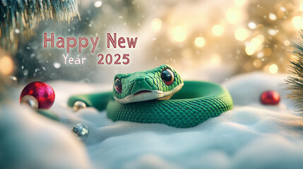 Greeting card Happy New Year 2025