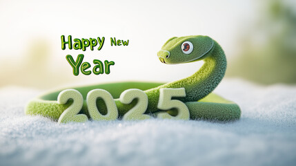 New year 2025 snake
