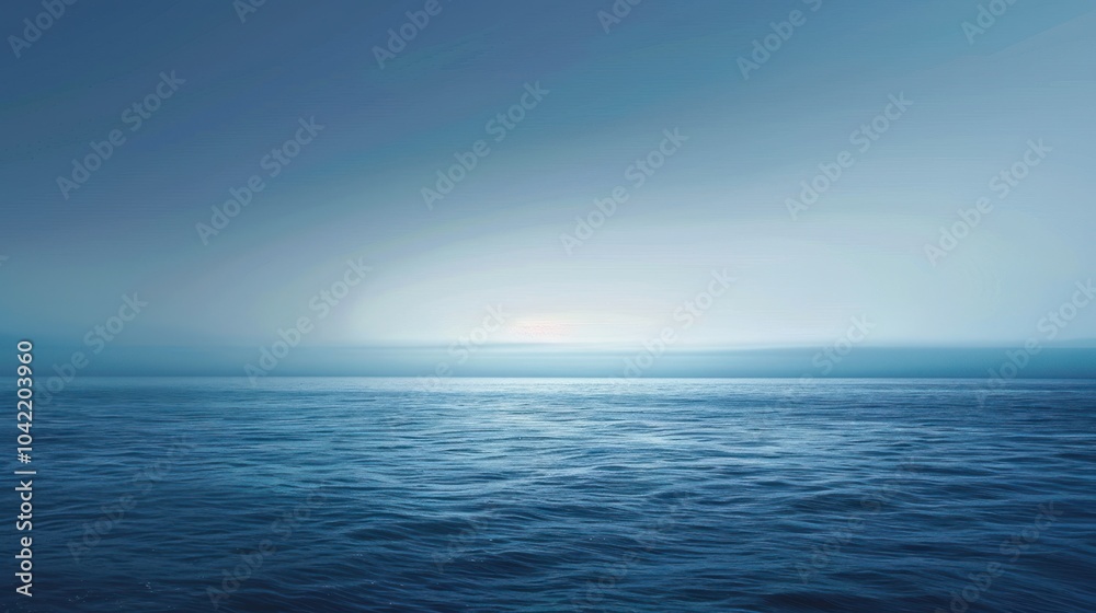 Sticker Serene Ocean Horizon